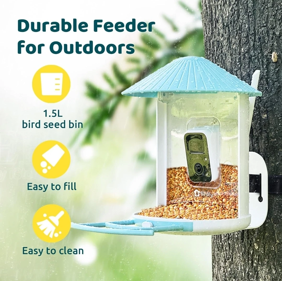 Birdfy Smart Bird Feeder with Camera and Solar Panel - photo 4