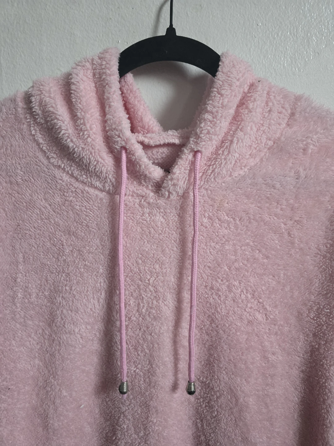 Pink Fuzzy Hooded Sweatshirt - photo 2
