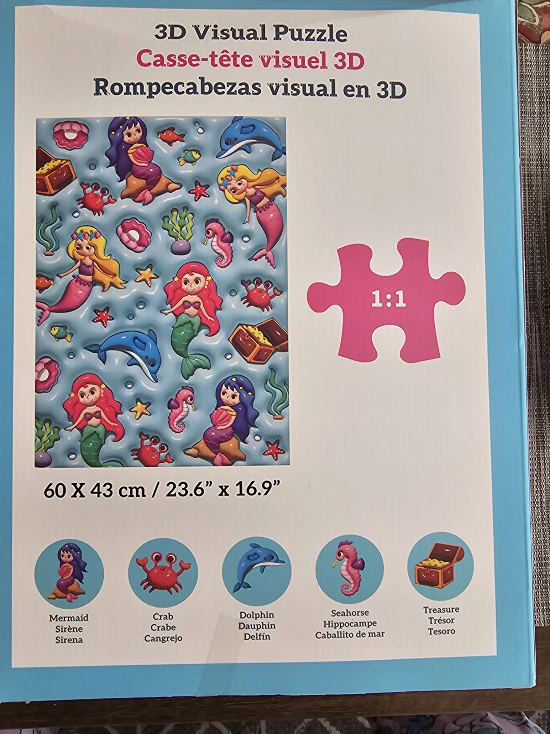 3D Visual Puzzle - Mermaid Theme 🥕 - photo 2