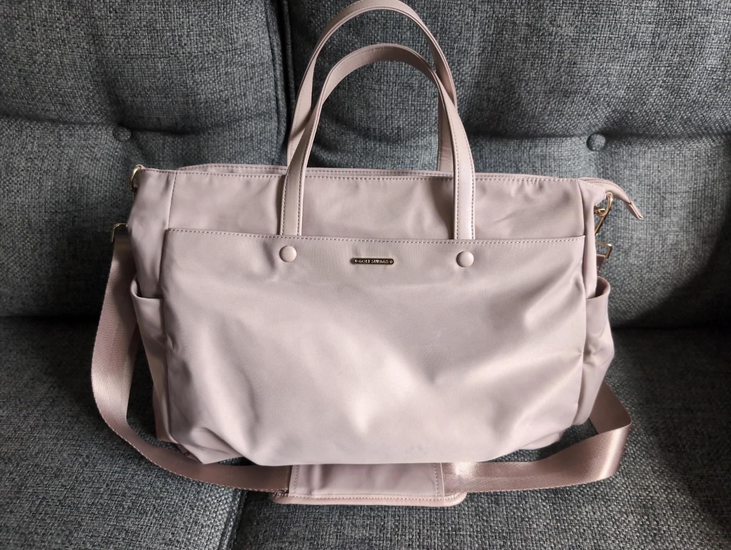 15.6 inch Laptop Shoulder/Tote Bag (Light Pink)