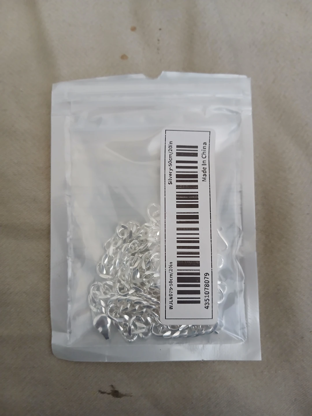 925 Silver Plated White Copper Chain Link Necklace - photo 2