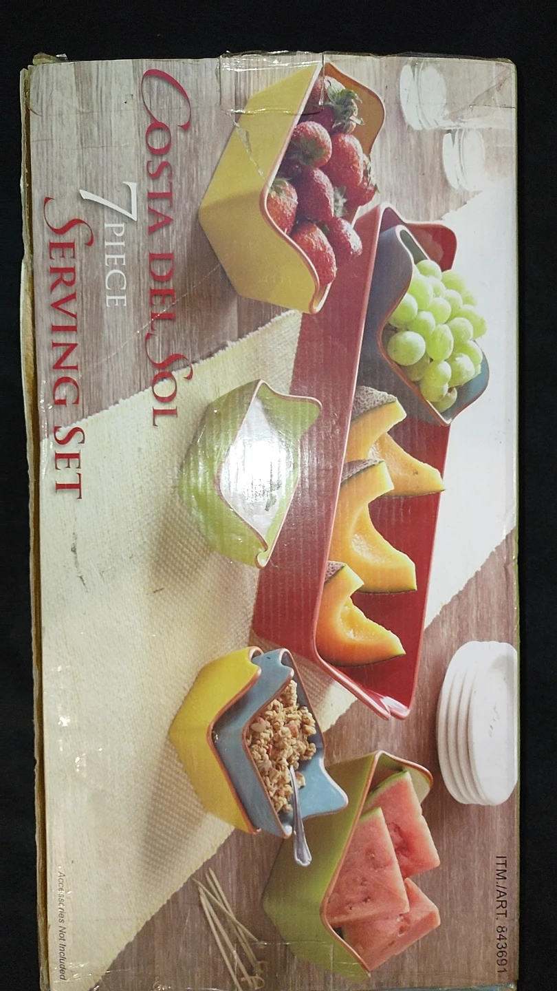 Costa Del Sol 7 Piece Serving Set