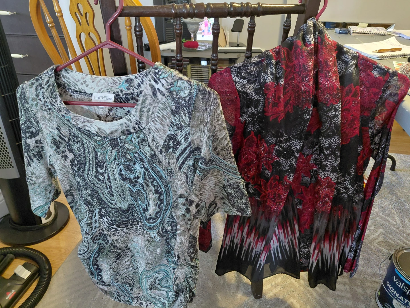 Bundle of Women's Tops, one sweater,  and one jacket - photo 2