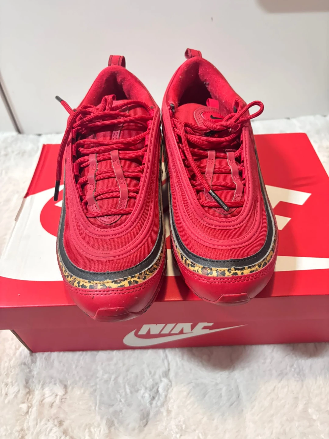 Nike Air Max 97 Red Leopard Print - photo 2