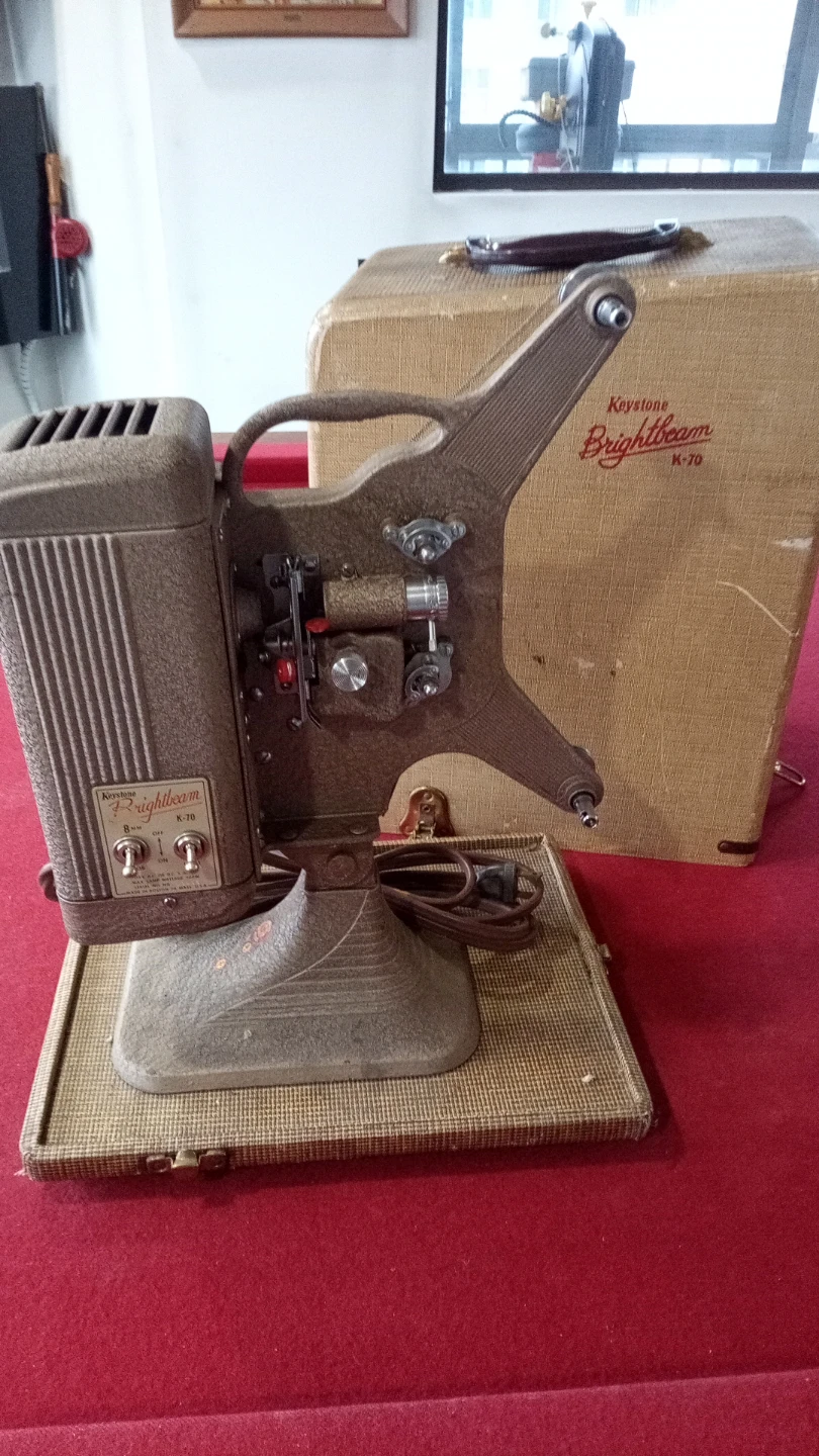 Keystone Brightbeam K-70 8mm Film Projector with Case