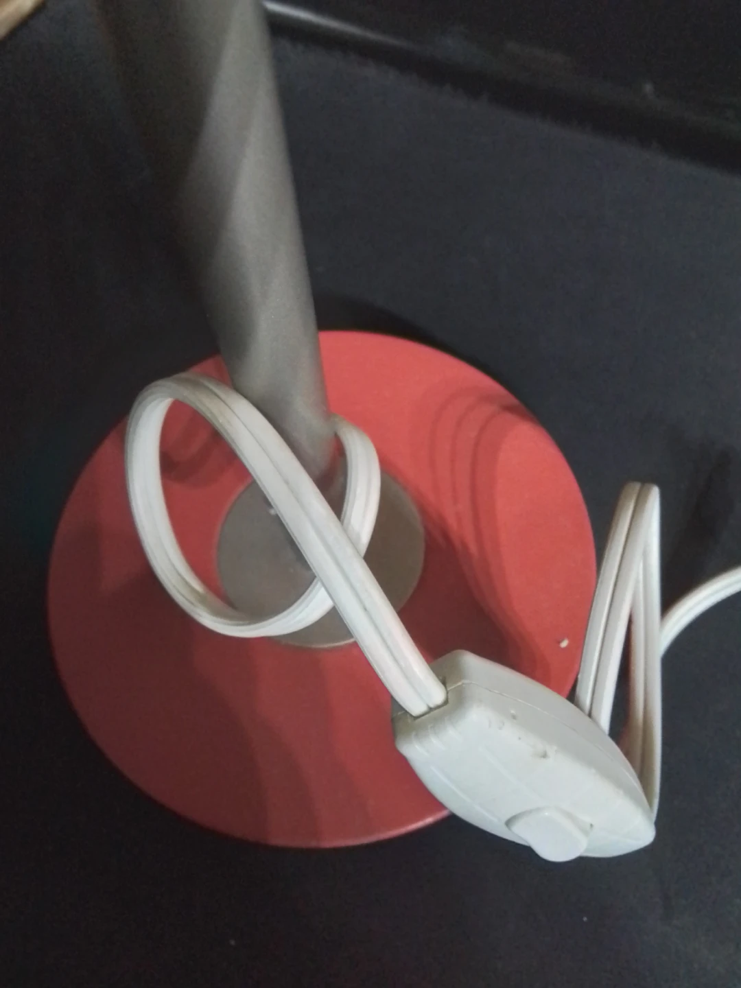 IKEA Red and Silver Metal Desk Lamp, Gooseneck - photo 2