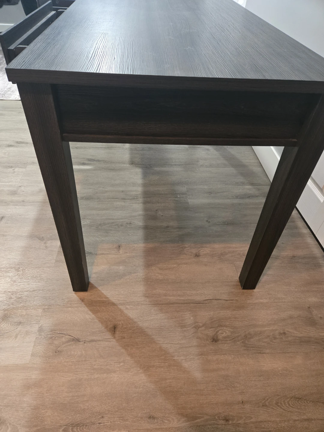 Grey Oak Desk with 3 Drawers & Keyboard Tray - photo 3