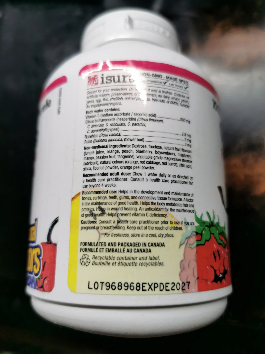 🏆 Natural Factor C500 mg Mixed Fruit Flavours (90 ct) - photo 2