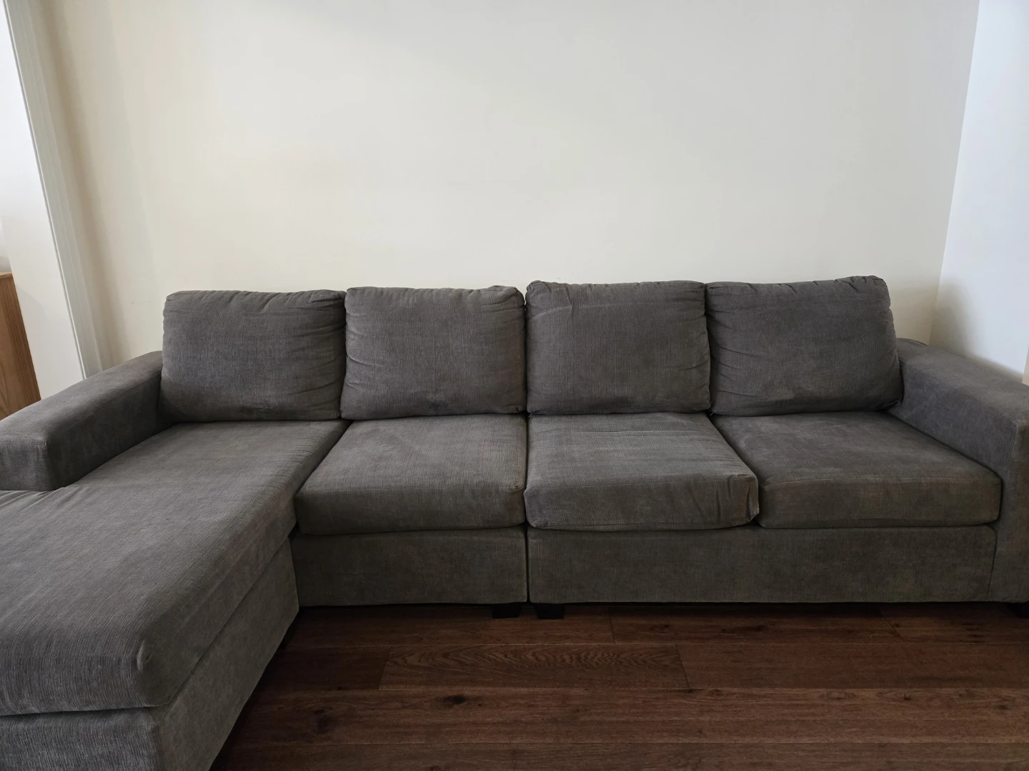 Grey Sectional Sofa with Chaise - photo 4