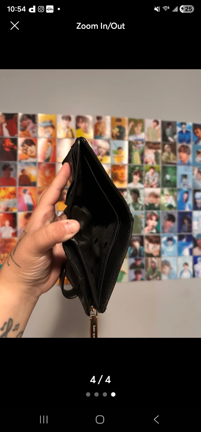 Kate Spade Black Quilted Bi-Fold Wallet - photo 3
