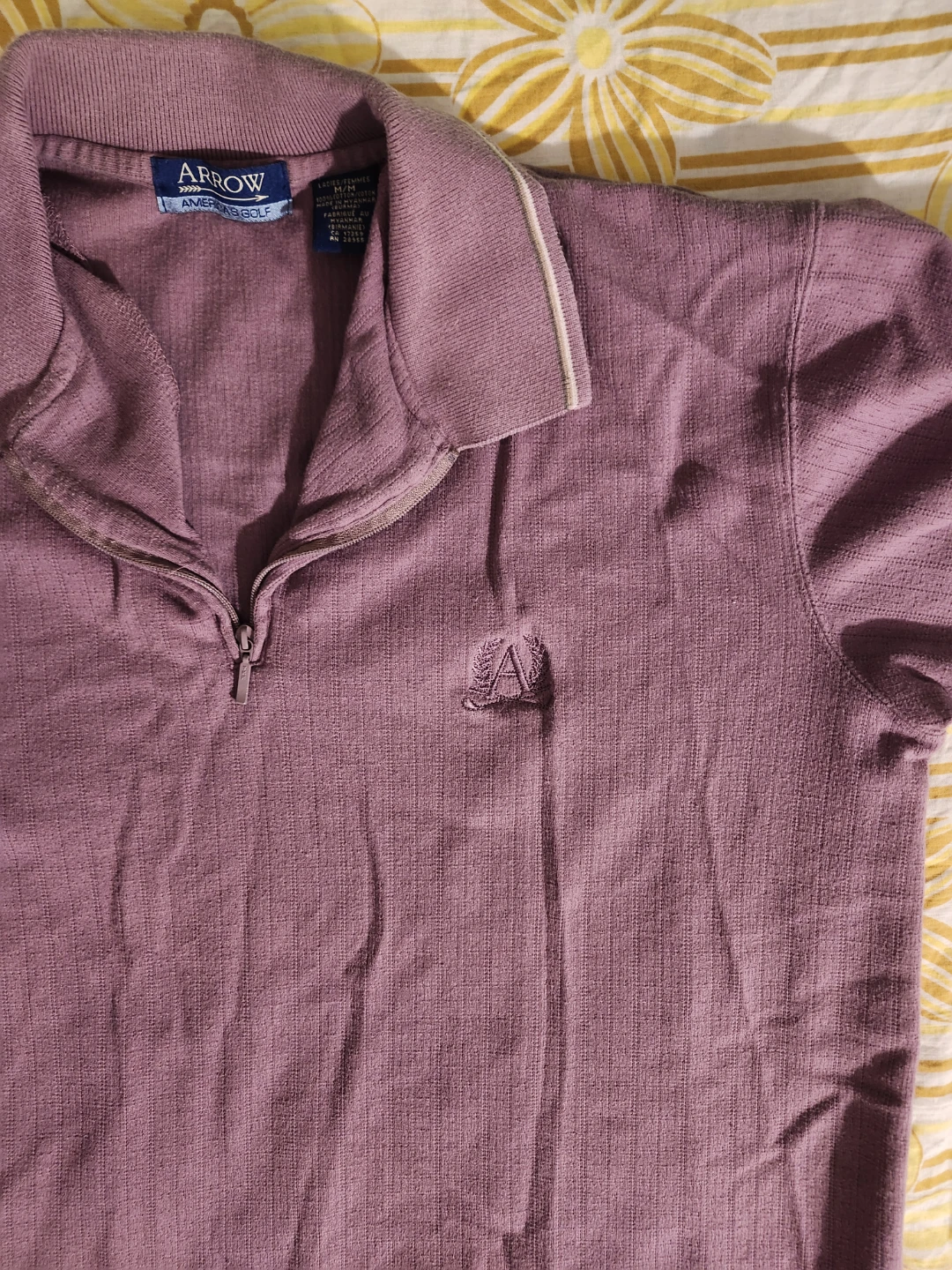 Purple Arrow zip polo shirt - photo 3