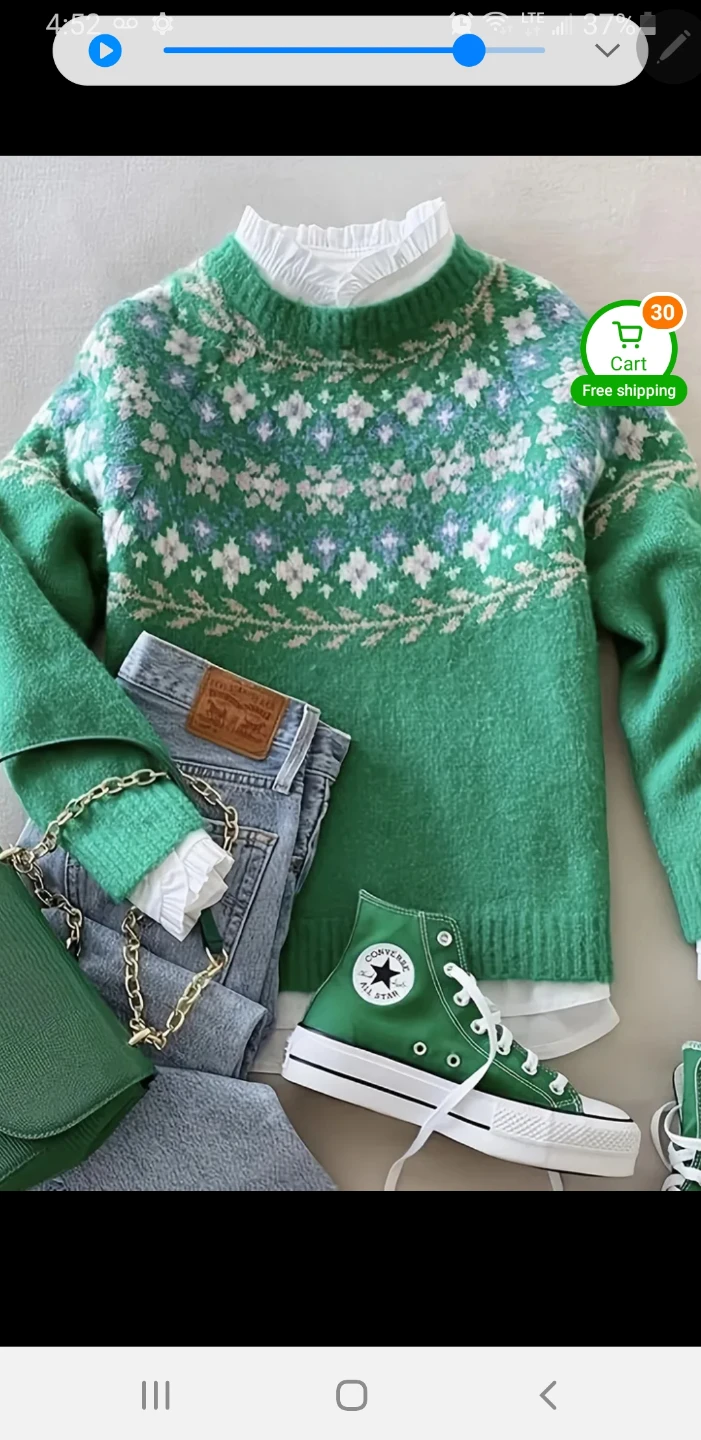 Hand knit made to measure fair isle sweaters - photo 4
