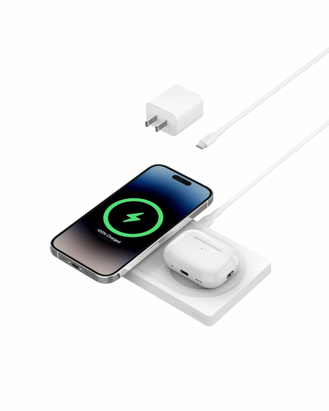 Belkin BoostCharge Pro 2-in-1 Wireless Charging Pad. 15W - photo 4