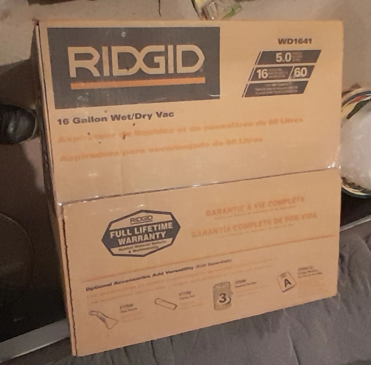 RIDGID 16 Gallon Wet/Dry Vac WD1641 - photo 2