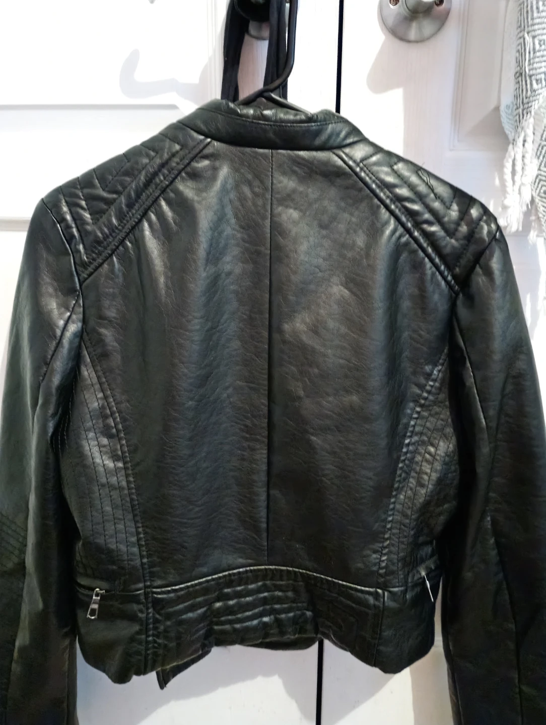 Therapy Black Faux Leather Moto Jacket - photo 3