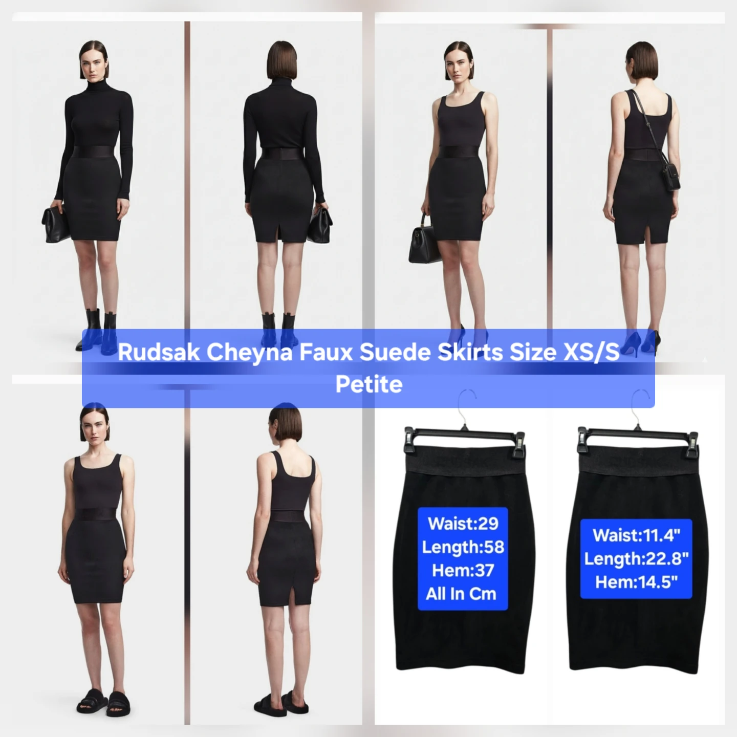 🏆Rudsak Cheyna Faux Suede Skirts Size XS/S Petite
