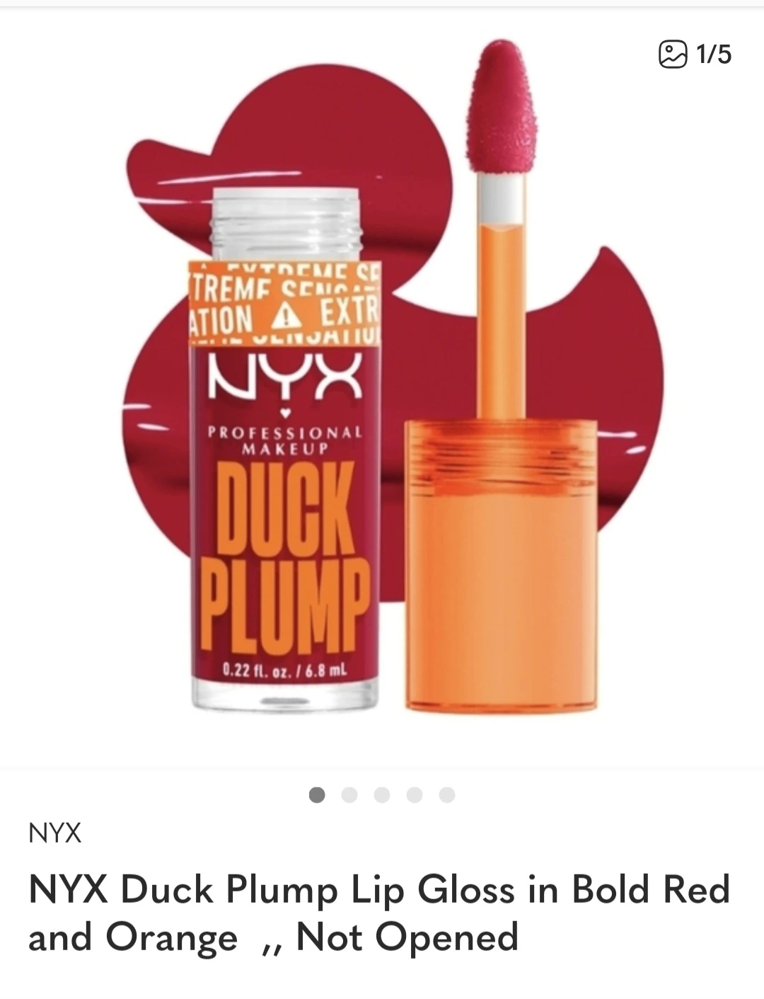 Ducking plump lip gloss