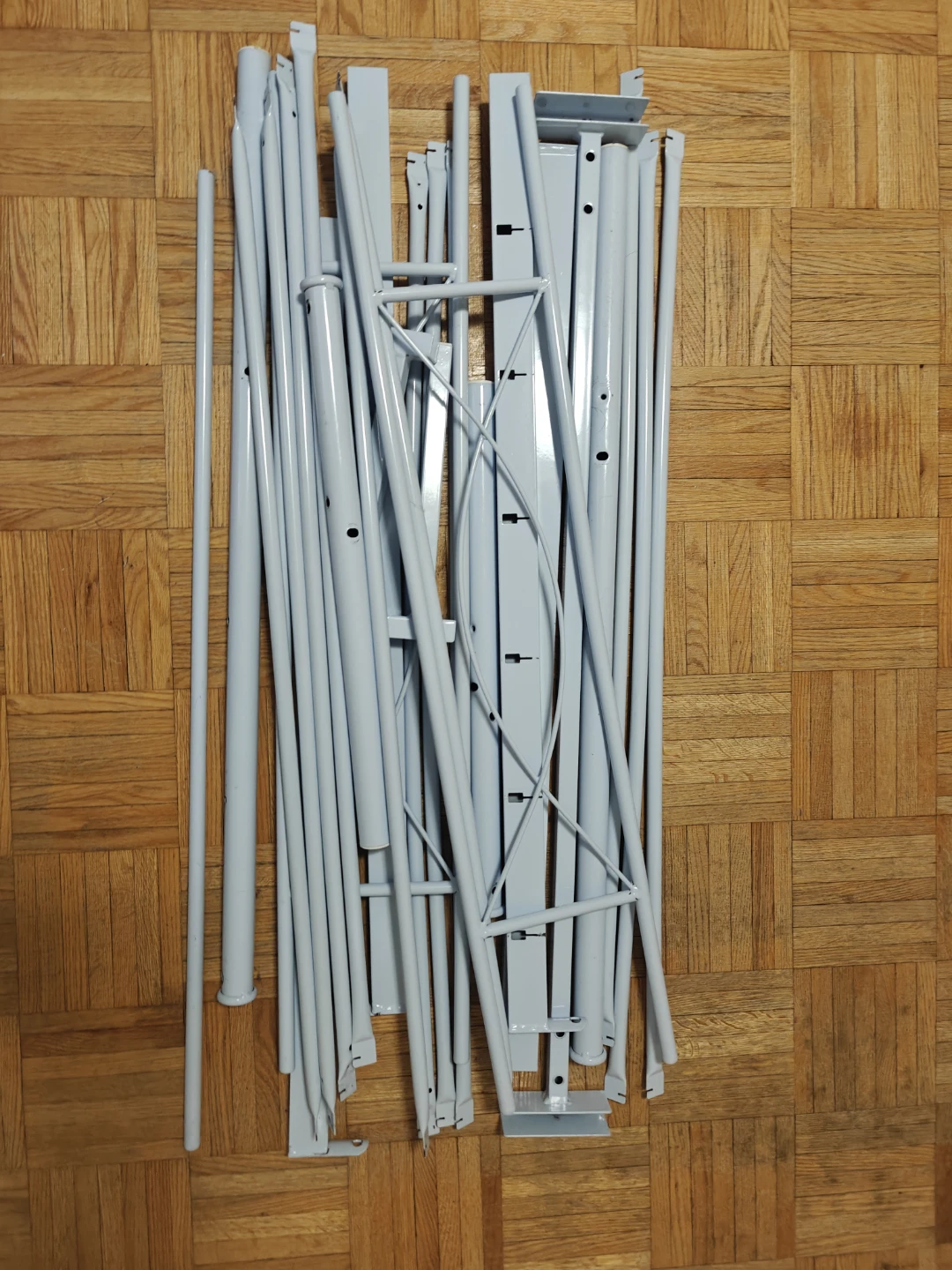 White Metal Bed Frame - photo 4
