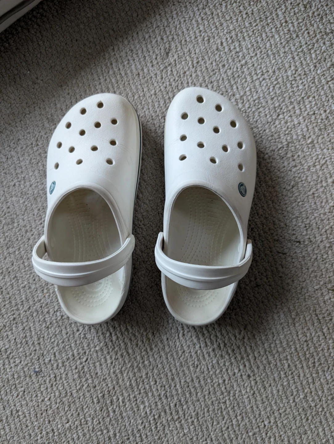 White Crocs Shoes