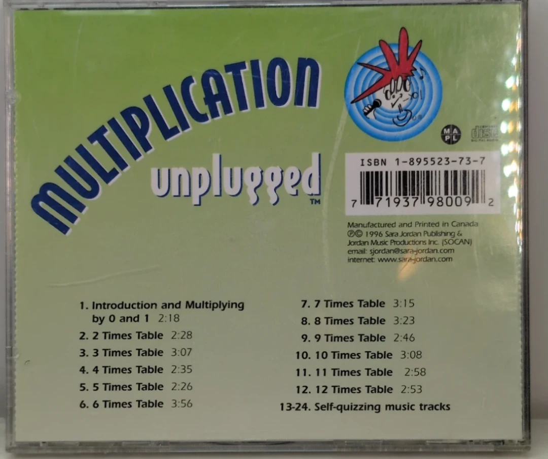 Sara Jordan Multiplication Unplugged CD - photo 3