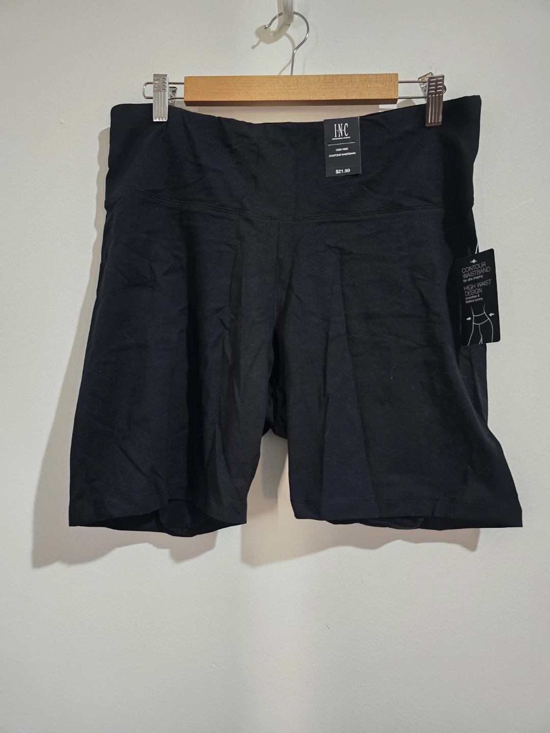 International Concepts Black Bike Shorts XL