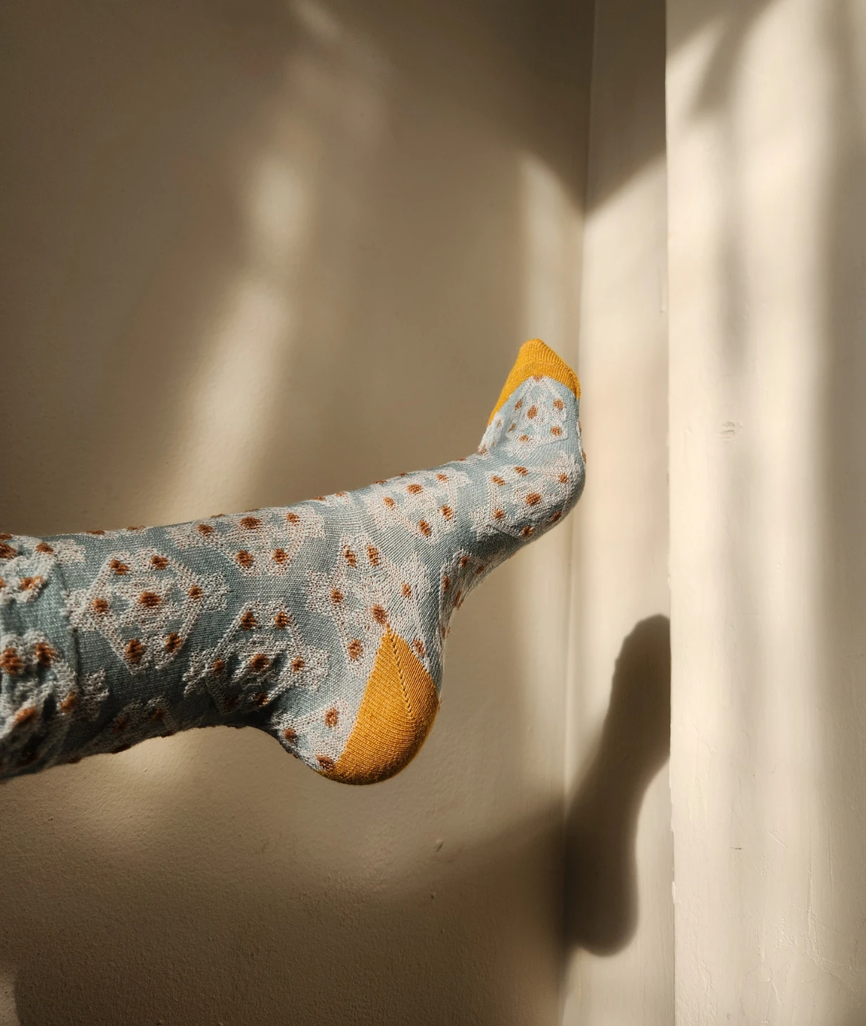 Lightly Worn Blue Patterned Socks