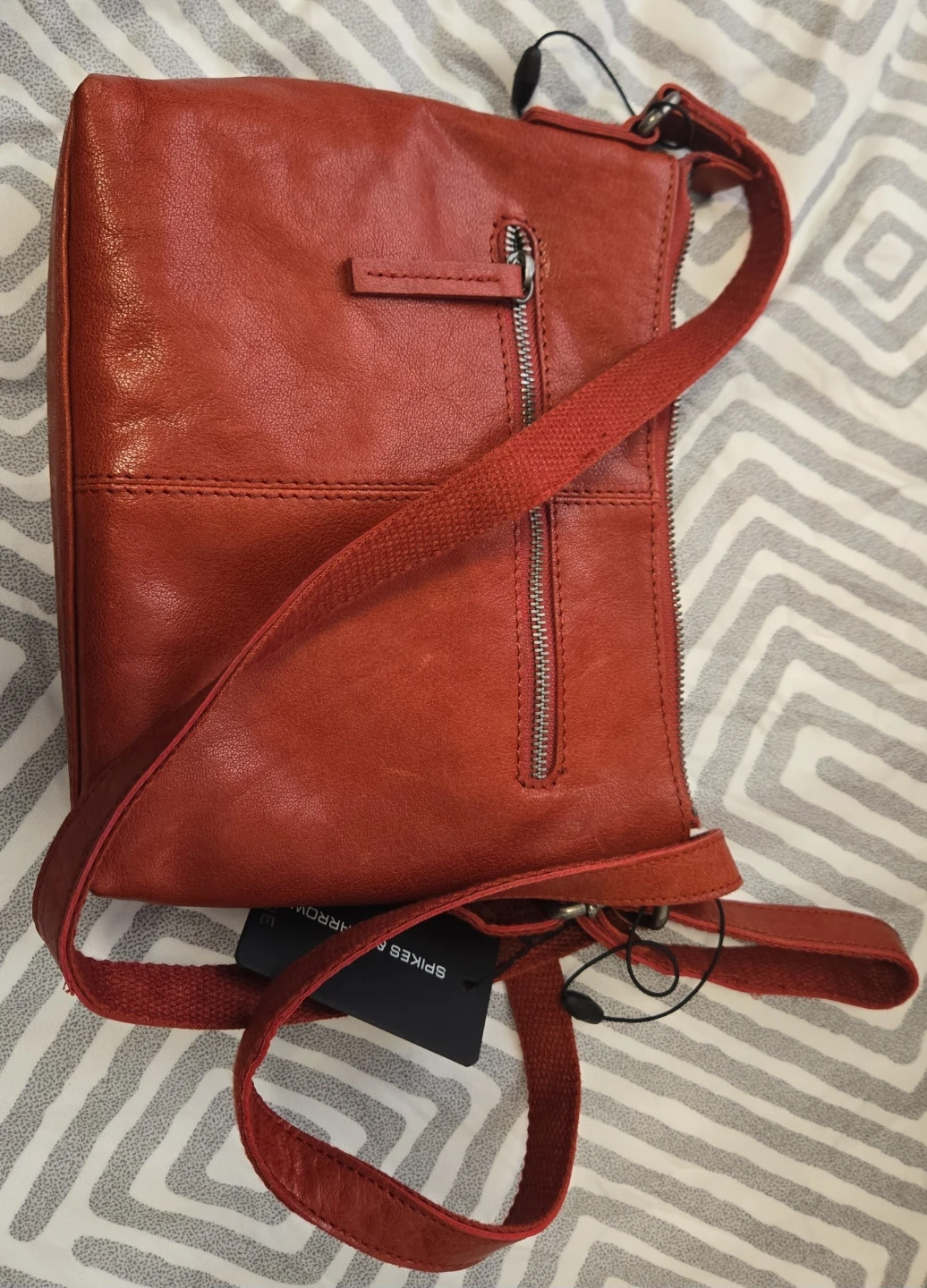 Spikes & Sparrow Red Leather Crossbody Bag - photo 4