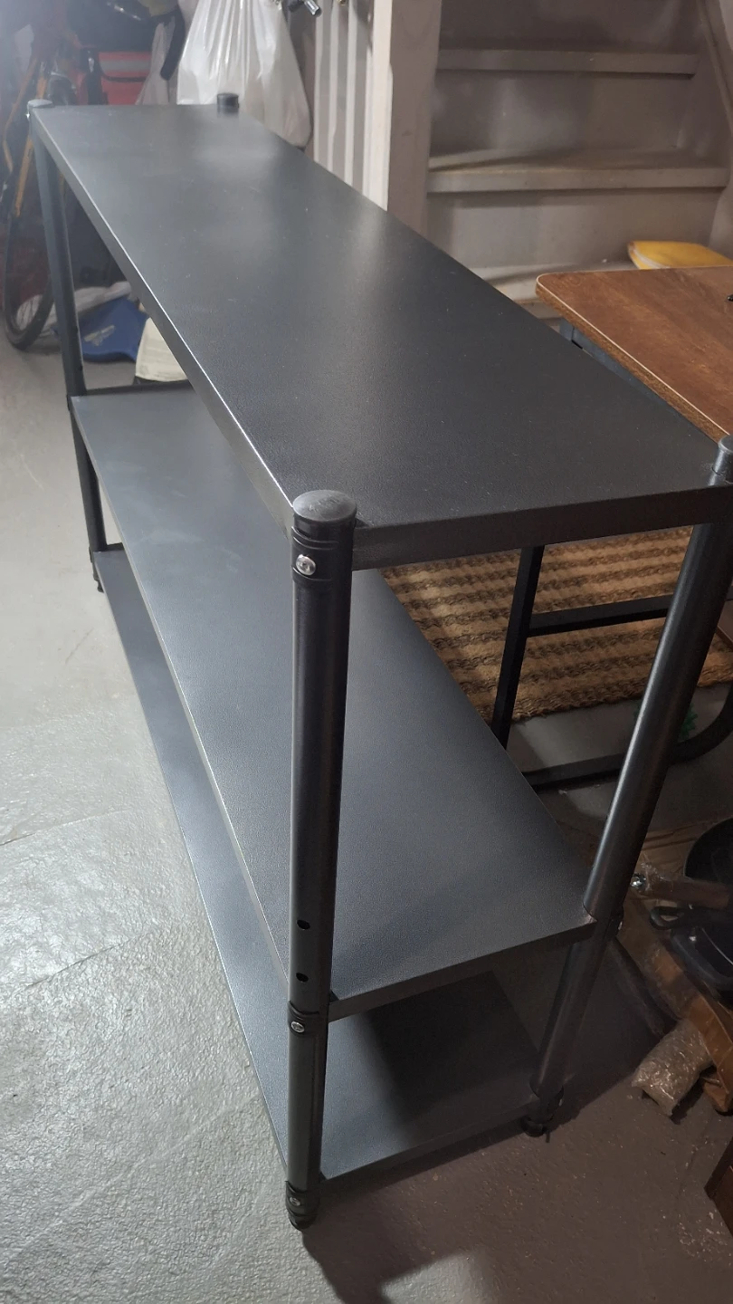 Dark Grey Metal 3-Shelf Storage Unit (109x29x79cm) ❤️ - photo 2