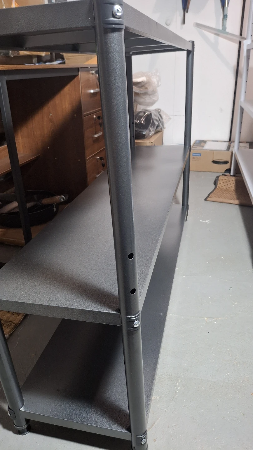 Dark Grey Metal 3-Shelf Storage Unit (109x29x79cm) ❤️ - photo 3