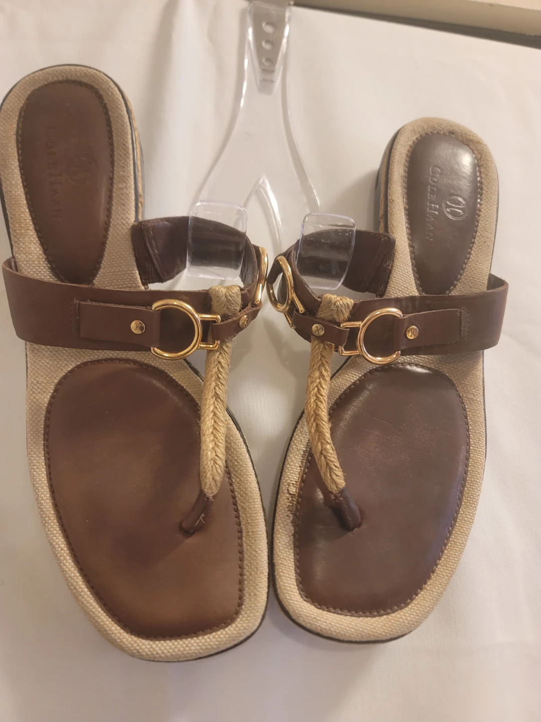 Cole Haan Women's Brown Leather Thong Sandals - photo 3