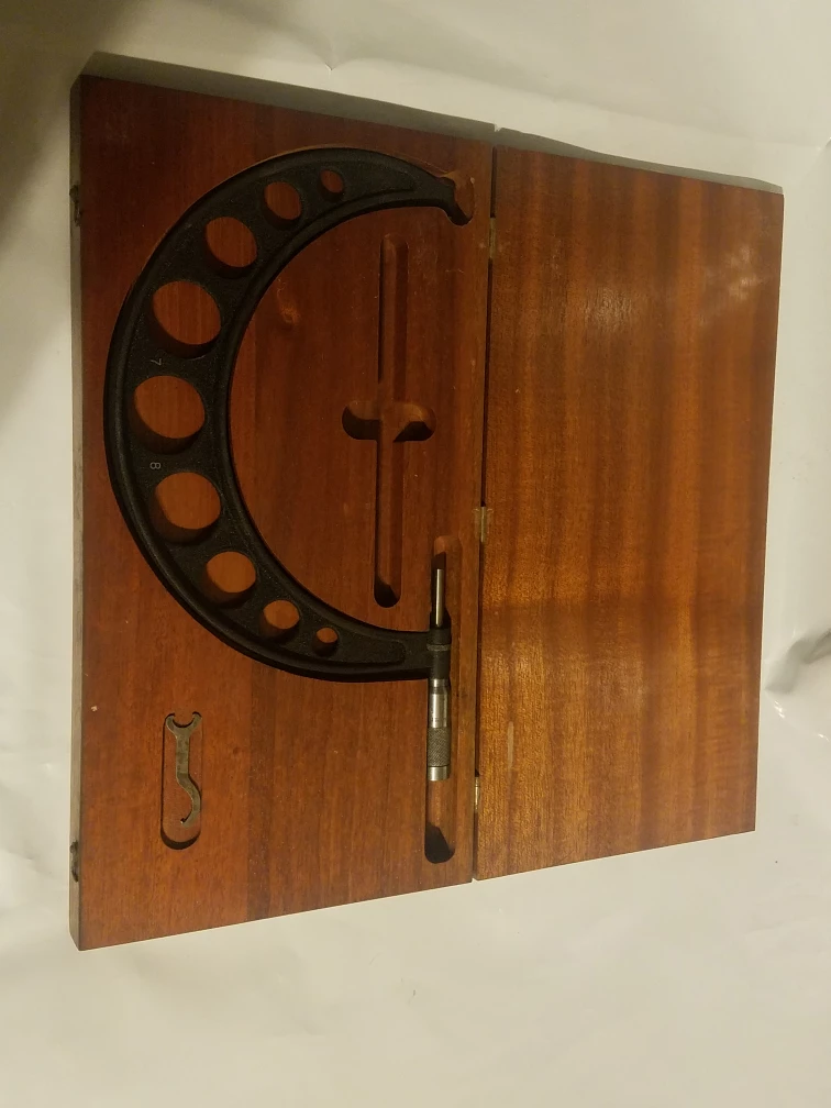 Vintage Micrometer Set in Wooden Case - photo 2