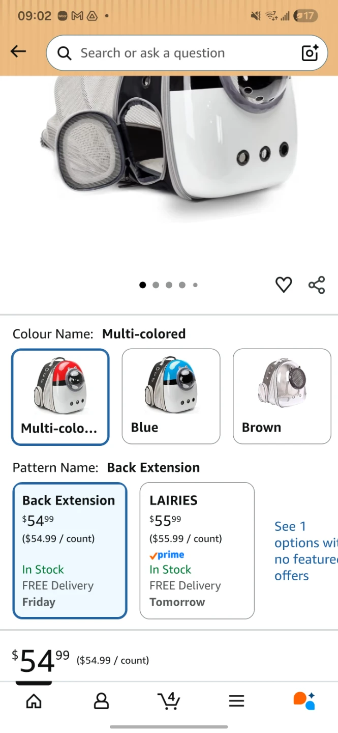 Multi-colored Pet Carrier Backpack - photo 5
