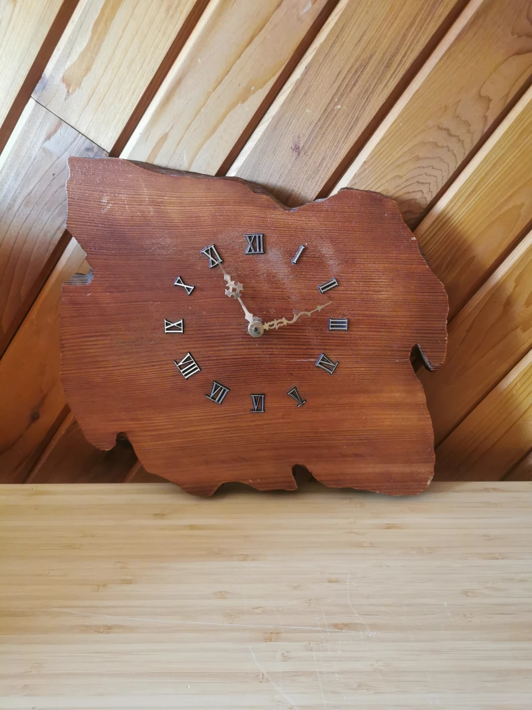 Vintage Solid Hardwood Wall Clock - photo 5