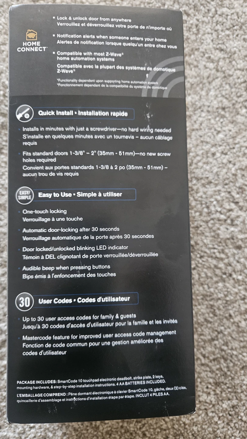Weiser SmartCode 10 Touchscreen Deadbolt - photo 3