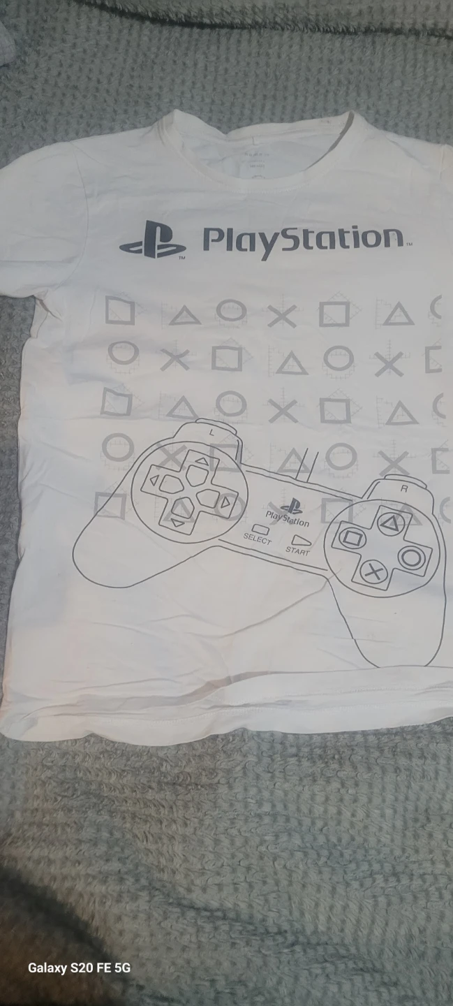White PlayStation Graphic T-Shirt