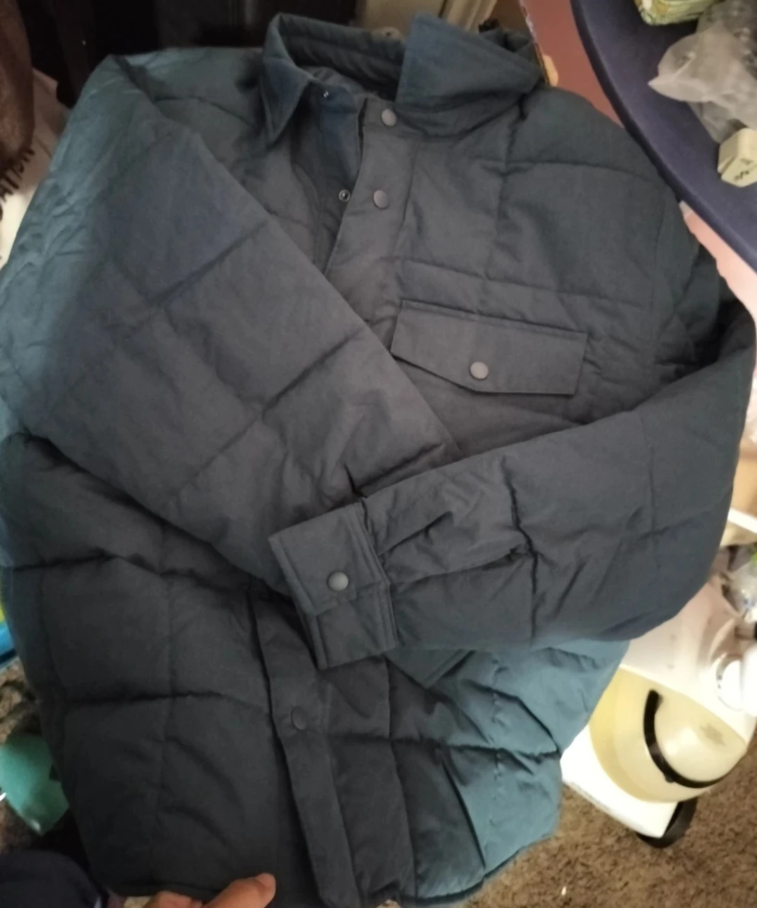 Quilted Button-Up Jacket 🧡 - photo 2