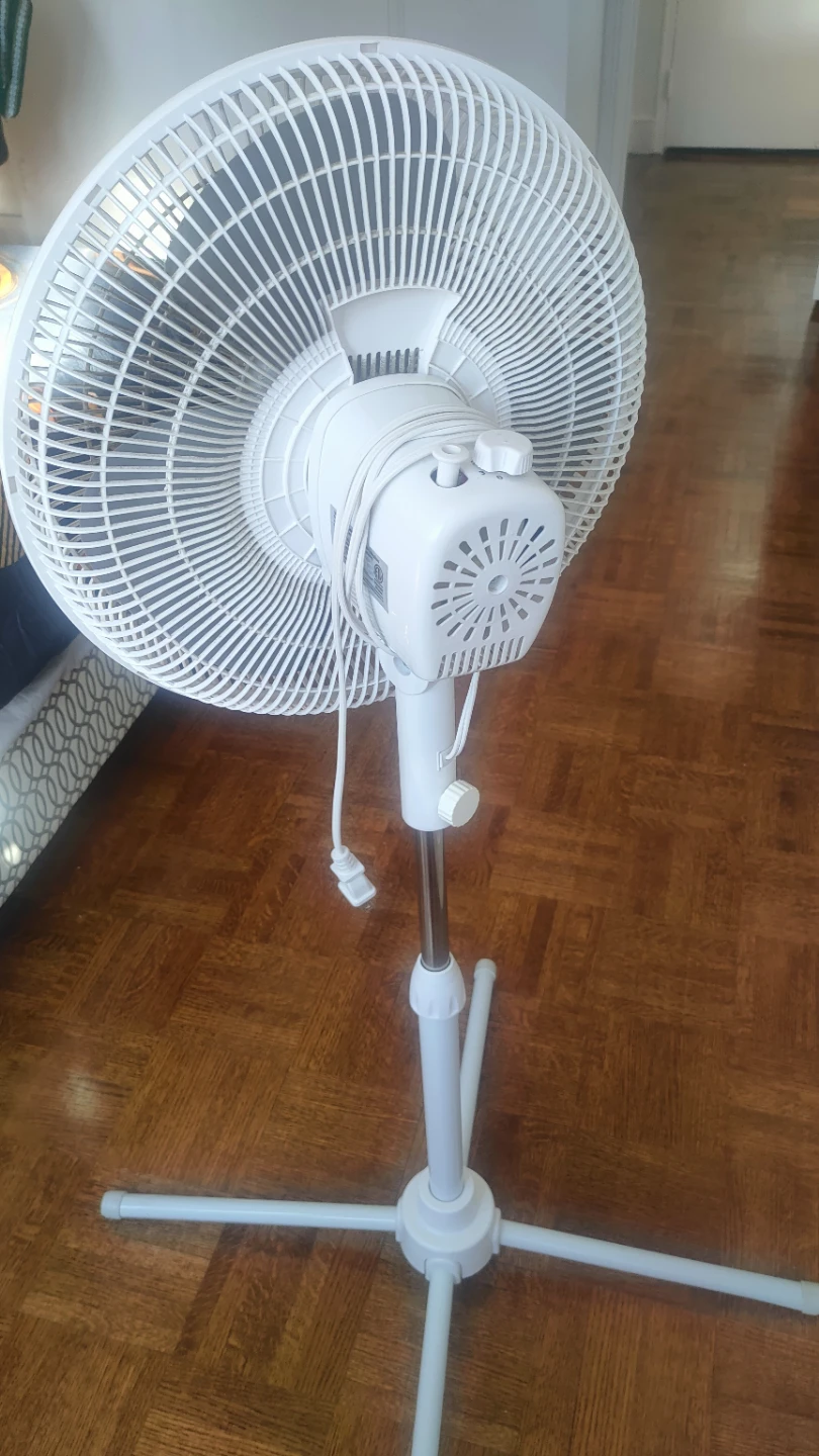 White Pedestal Fan - photo 3
