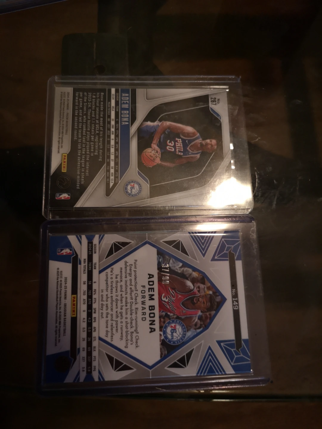 Adem Bona obsidian RC /99 2× Basketball Cards - photo 3