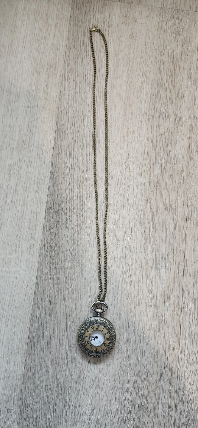 Quartz Pocket Watch with Chain