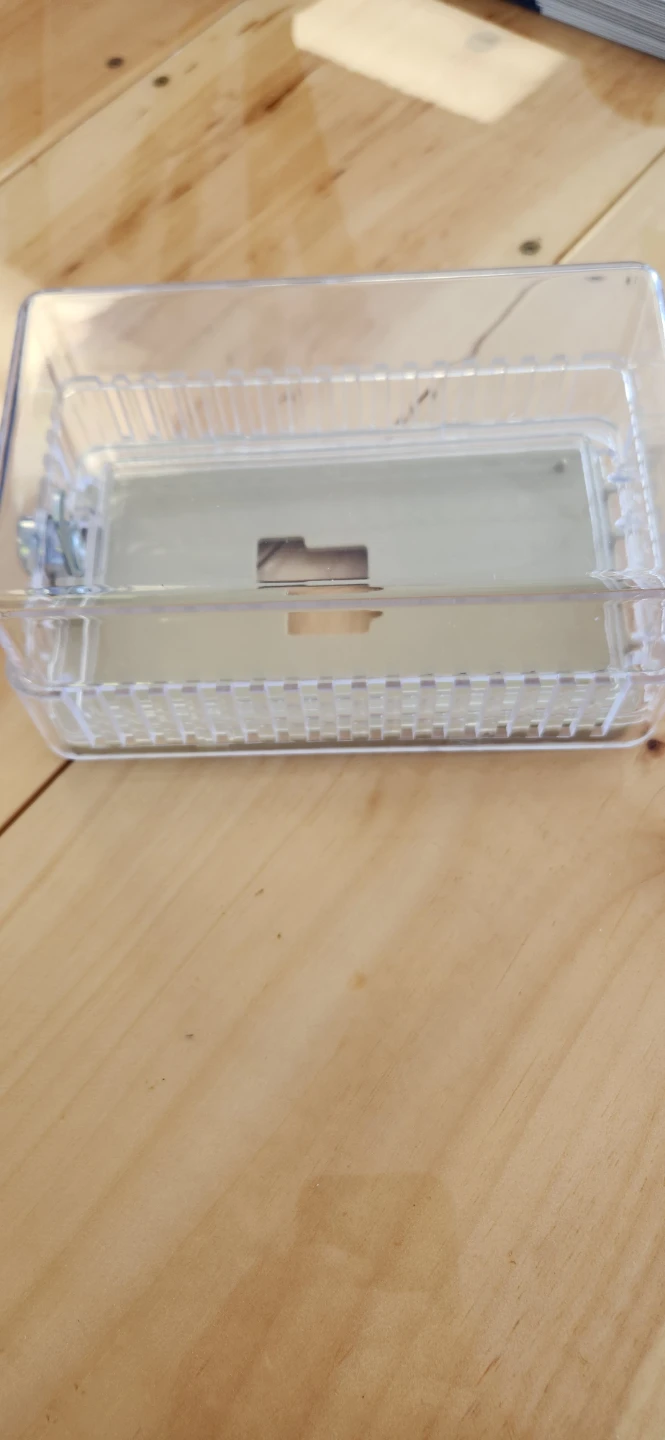 Clear Plastic Thermostat Lock Box with Key and Hardware - photo 3