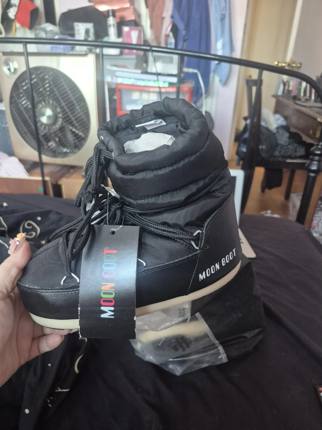 Kids Moon Boot Black Winter Boots 4.5 - photo 3