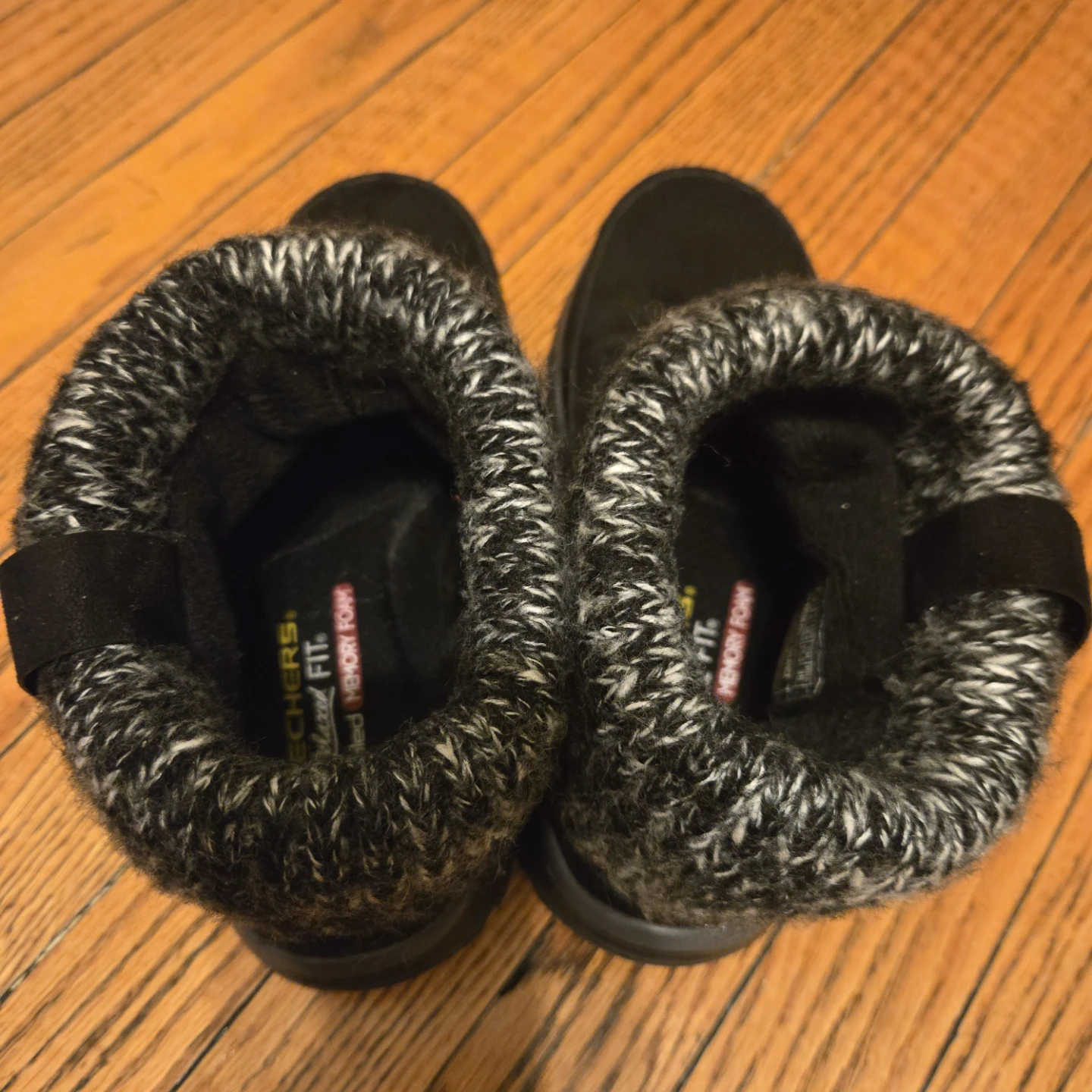 Skechers Black Suede & Knit Booties 🏆 - photo 2