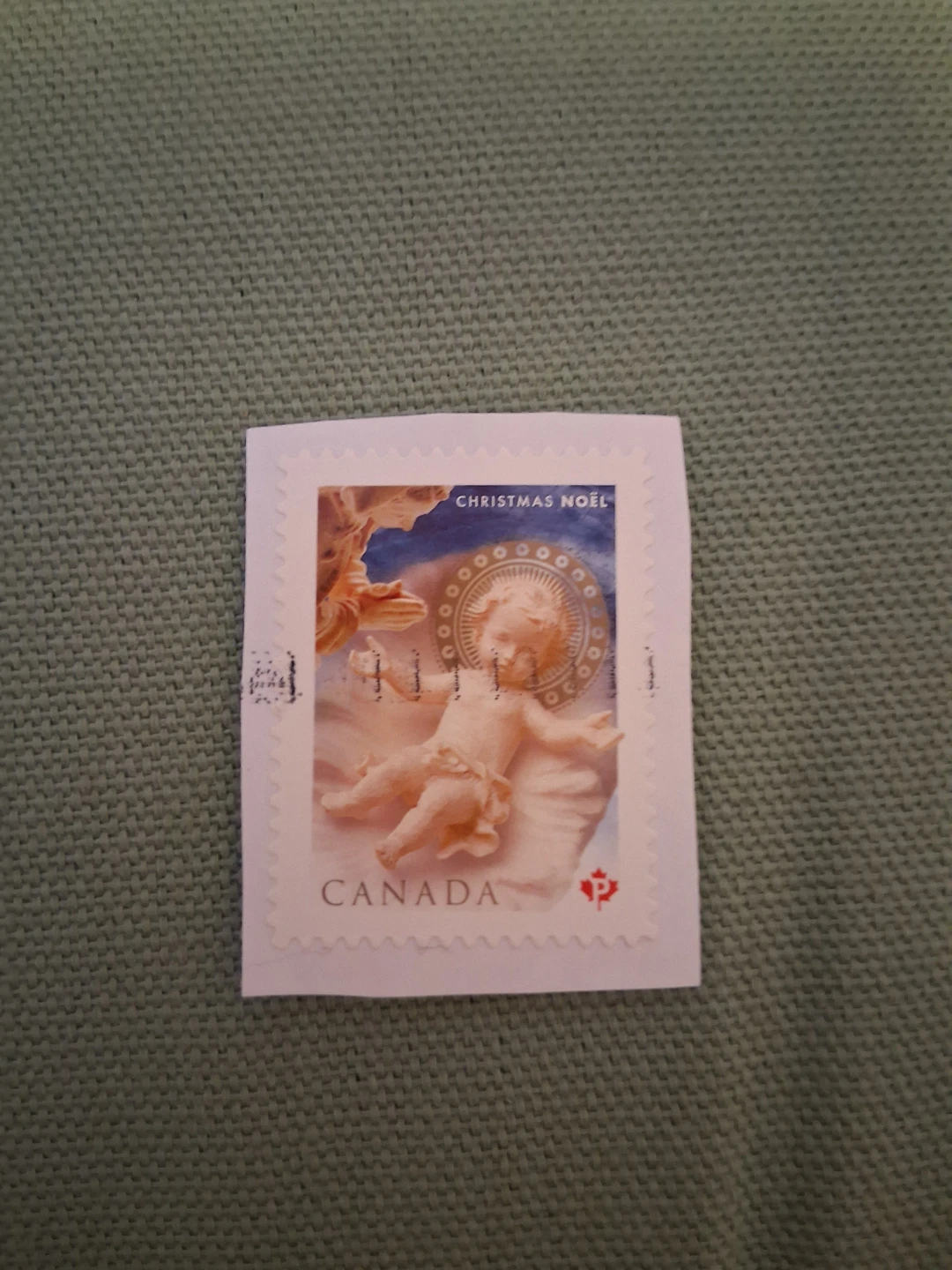 Canada Post Christmas Nativity Permanent domestic rate stamp