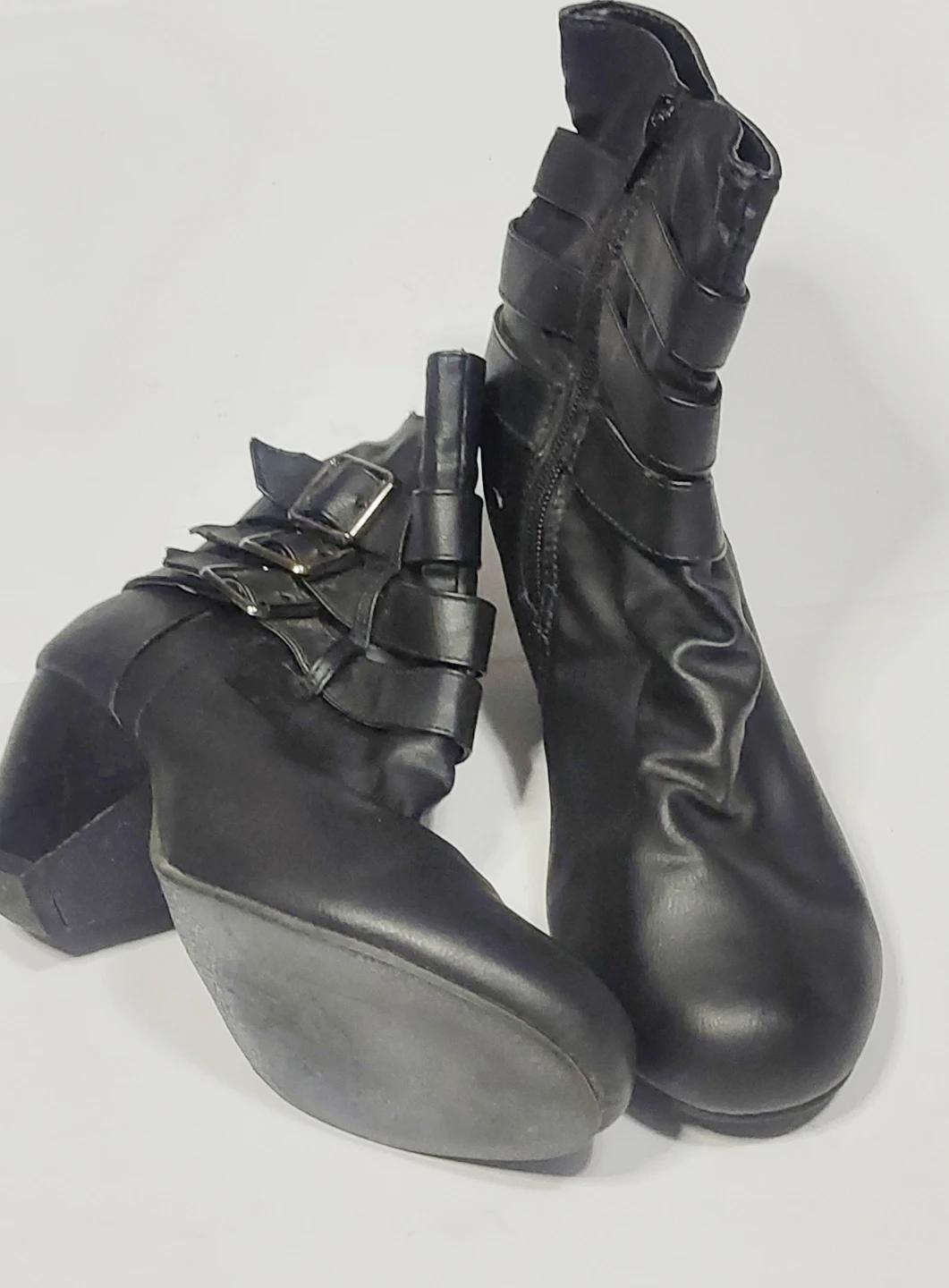 Ardene Black Buckled Ankle Boots - photo 3