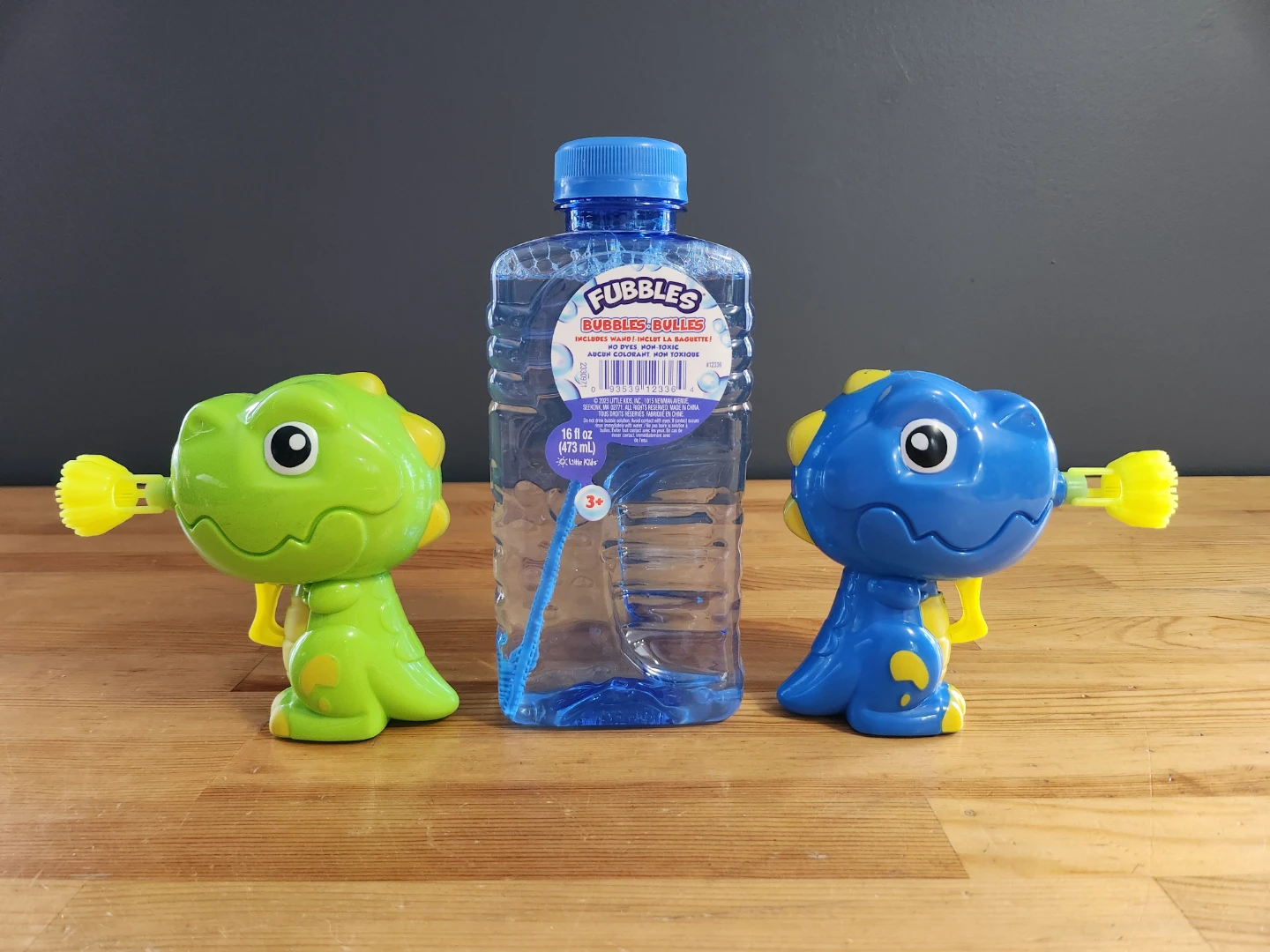 Fubbles Bubbles (16oz) Dinosaur-themed bubble blowers
