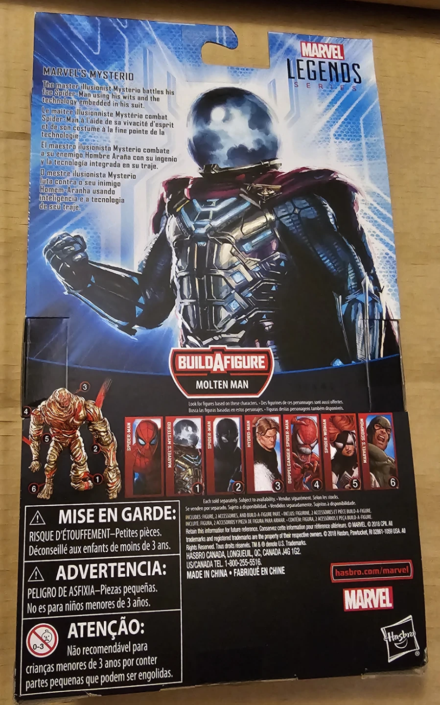 Marvel Legends Spider-Man Far From Home Mysterio Action Figure - photo 2