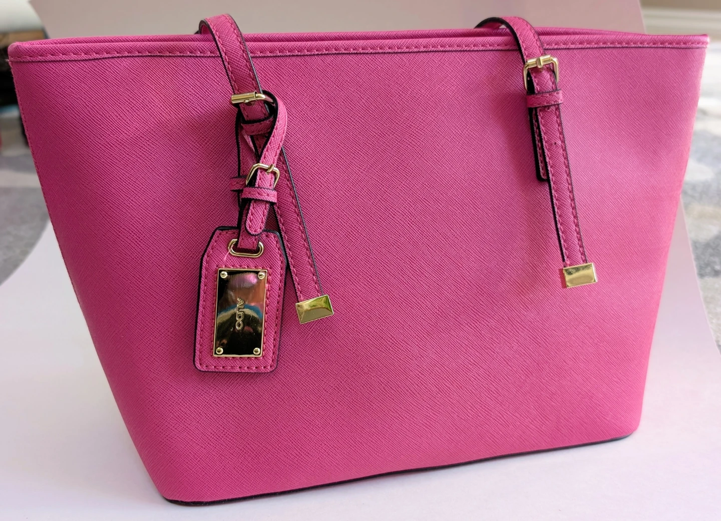 ALDO Hot Pink Shoulder Tote Bag - photo 3