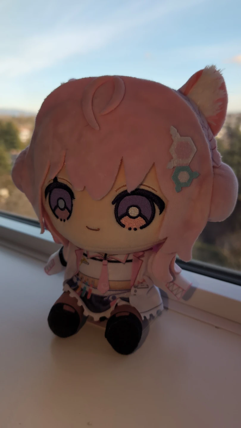 Cute Pink Anime Plush Toy - photo 2