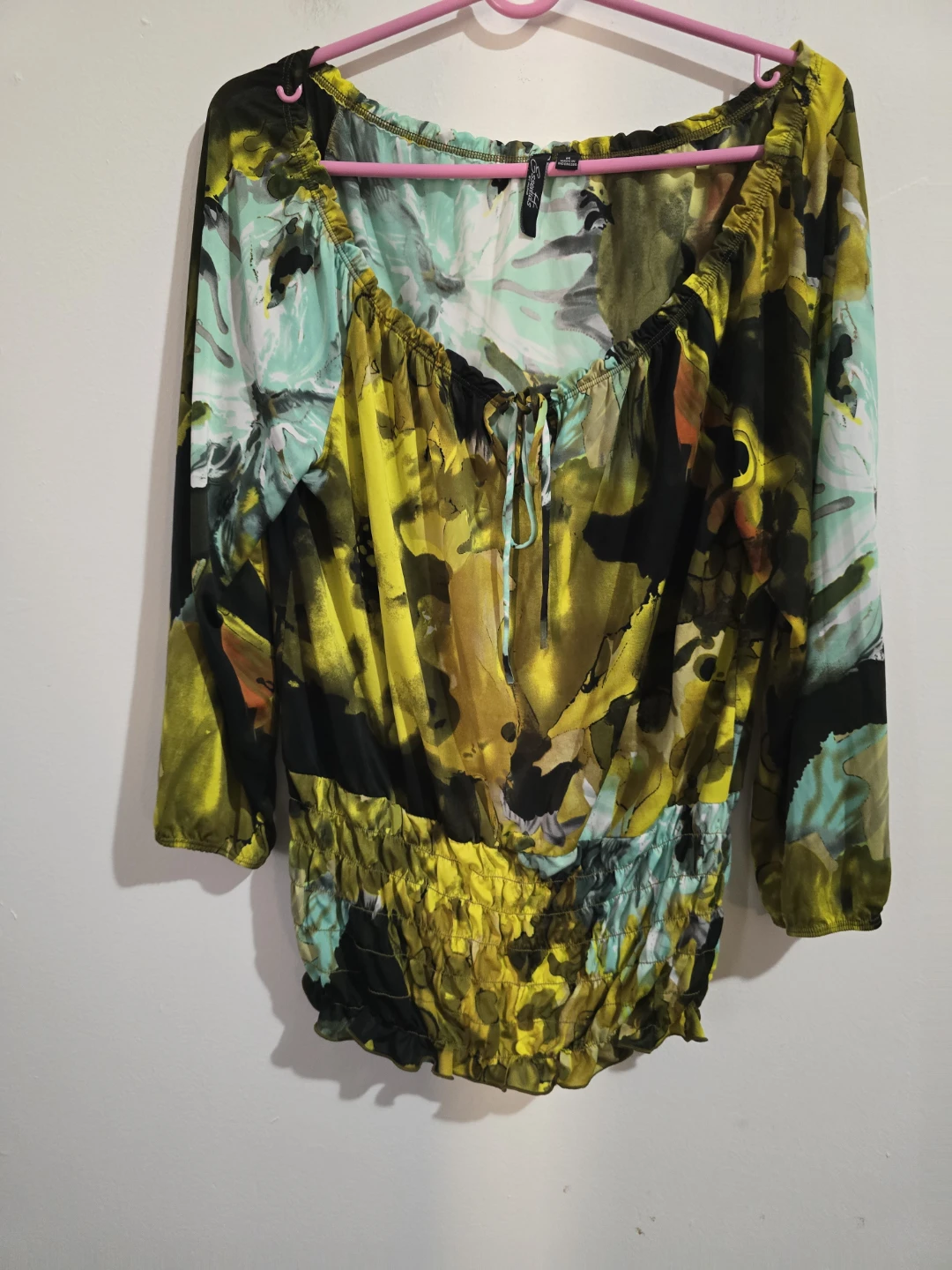 Women's Long Sleeve Abstract Print Top - photo 4
