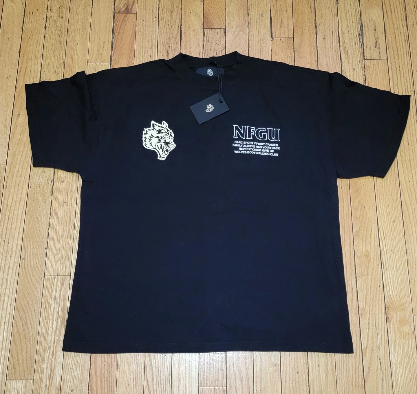Darc Sport NFGU Keep Fighting Premium Tee Black Large